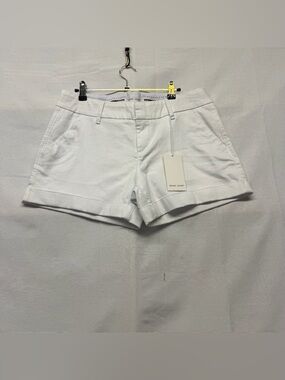 Dear John White High-Rise Cuffed Shorts Size 31 NEW